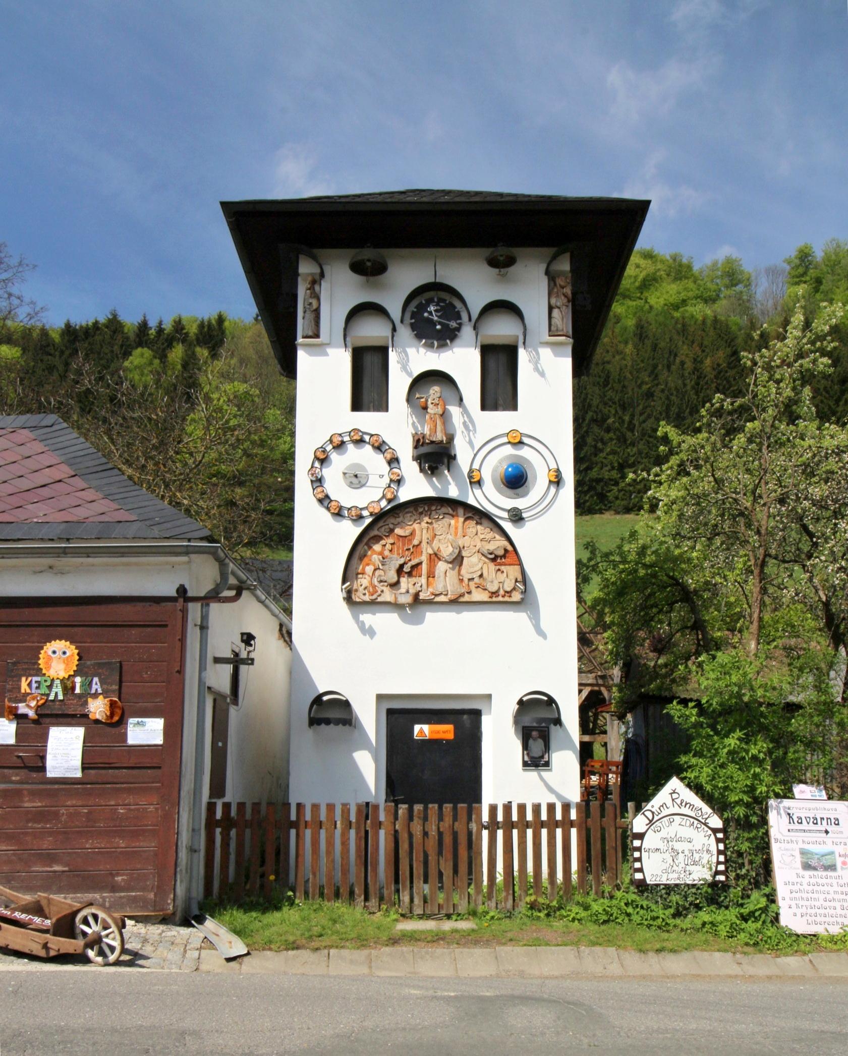 Chaloupkův orloj v Kryštofově Údolí